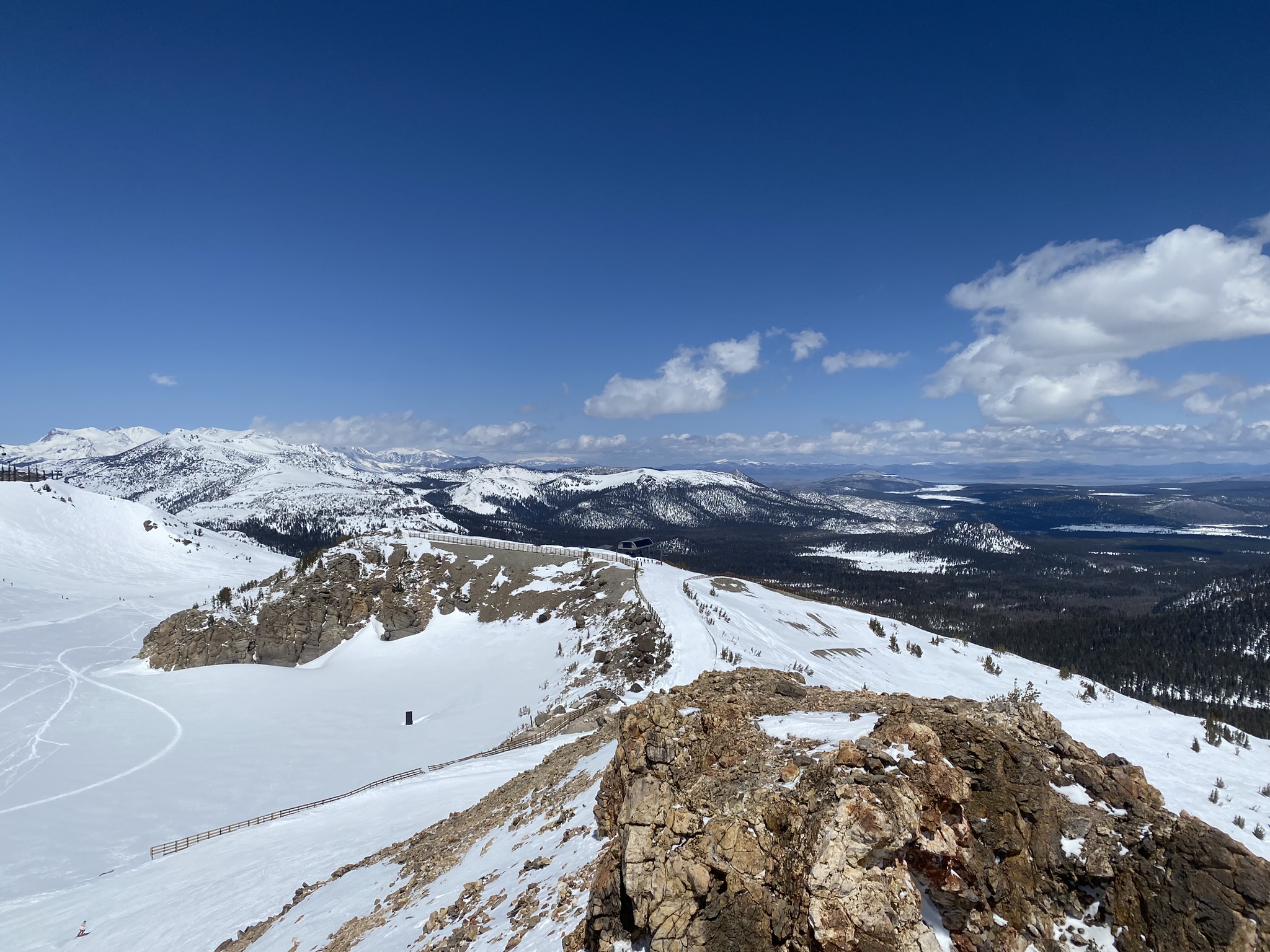 View of snowy mountains